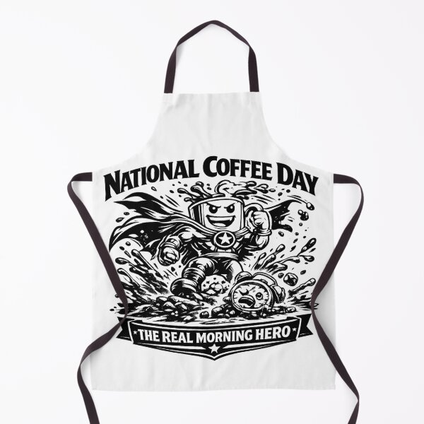 Item preview, The Real Morning Hero National Coffee Day Superhero designed and sold by irfanshikh.