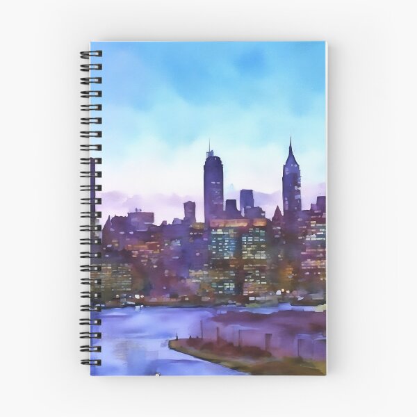 Item preview, Faint Sunsets on the East River designed and sold by RCWatercolours.