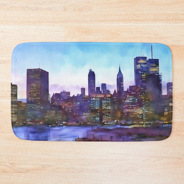 Item preview, Faint Sunsets on the East River designed and sold by RCWatercolours.