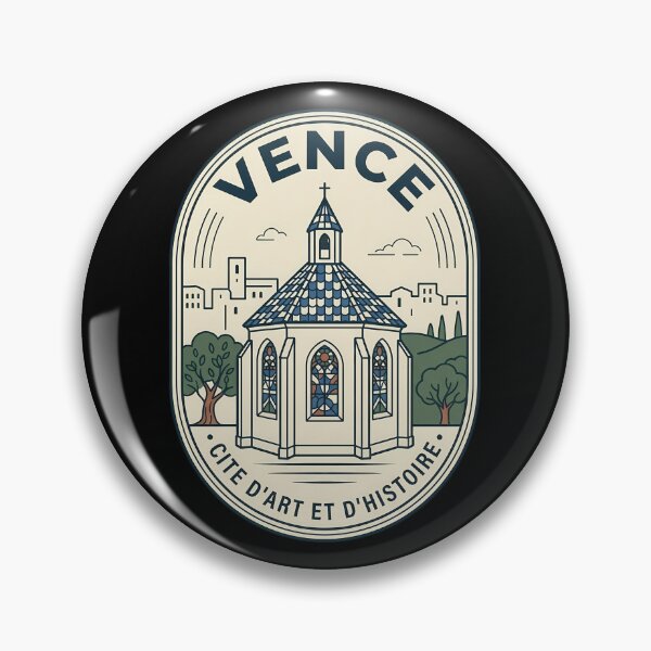 Item preview, Vence France Vintage Travel Emblem Retro Chapel designed and sold by k3rstman1.