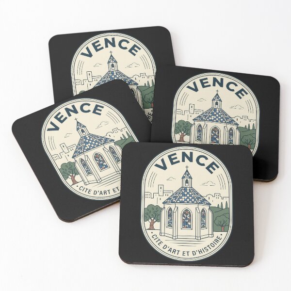 Item preview, Vence France Vintage Travel Emblem Retro Chapel designed and sold by k3rstman1.