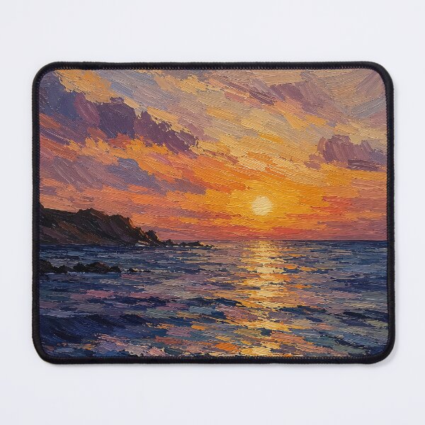 Artikelvorschau, Lebhaftes Gemälde eines Sonnenuntergangs am Meer entworfen und verkauft von Rahma-yehia23.