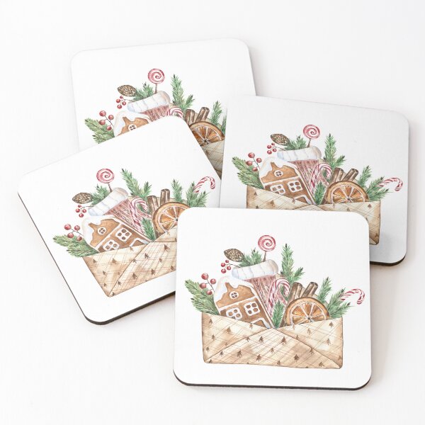 Item preview, Christmas Vintage Envelope with Gifts designed and sold by Flowersforbear.