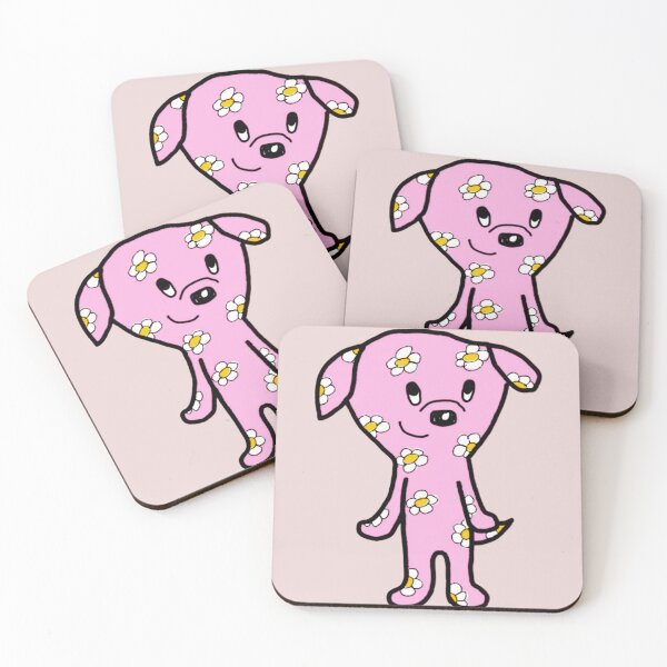 Item preview, Pink Daisy Puppy - Cute designed and sold by NAPIPIPIarts.
