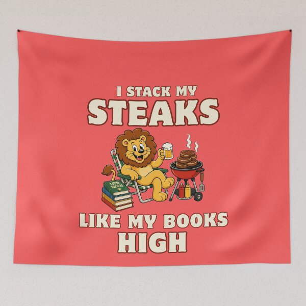 Item preview, I stack my steaks like my books high designed and sold by BritishDelights.