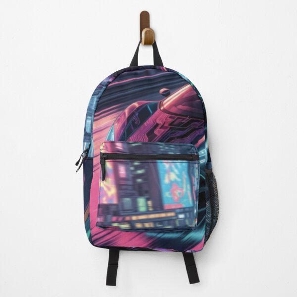 Item preview, Cyberpunk Neon Hypercar | Futuristic City Racing Synthwave Art designed and sold by Nexus Space.