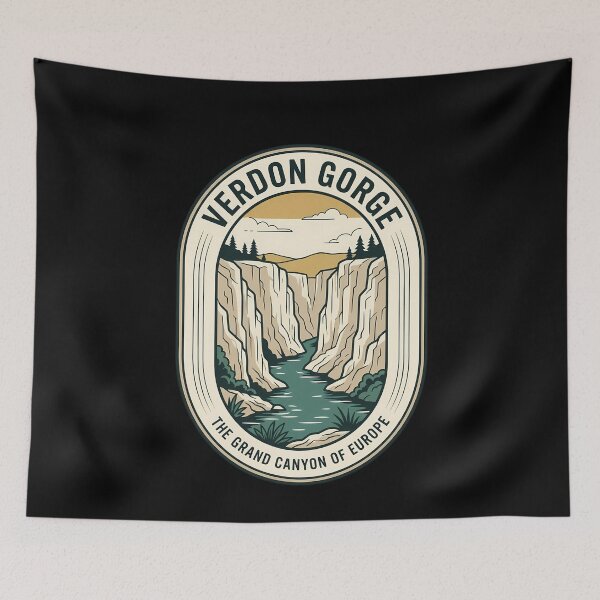 Item preview, Verdon Gorge France Vintage Travel Emblem Retro designed and sold by k3rstman1.
