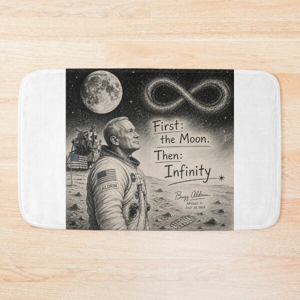 Item preview, Buzz Aldrin: first the moon, then infinity designed and sold by CinemaChronik.
