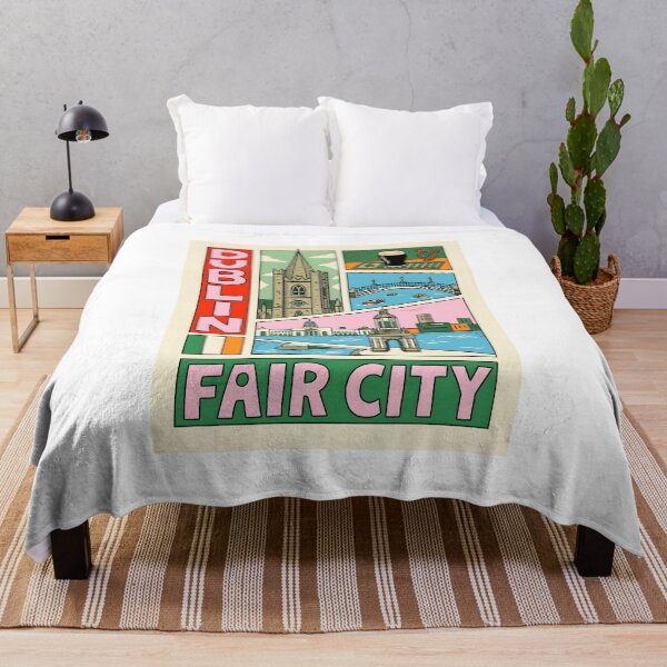 Item preview, Dublin Fair City Retro Travel Poster designed and sold by Timegraf.