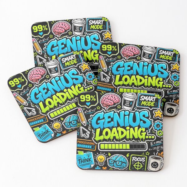 Item preview, GENIUS LOADING... Notebook Cover | Creative Graffiti Design | Student Study Journal & Productivity Notebook designed and sold by Stylestickers55.