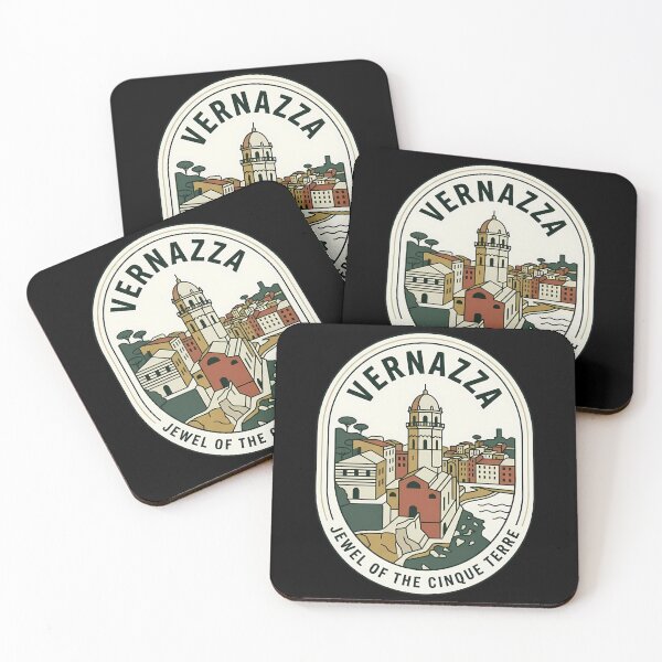 Item preview, Vernazza Italy Vintage Travel Emblem Cinque Terre designed and sold by k3rstman1.