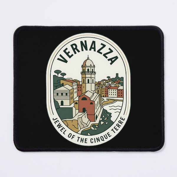Item preview, Vernazza Italy Vintage Travel Emblem Cinque Terre designed and sold by k3rstman1.