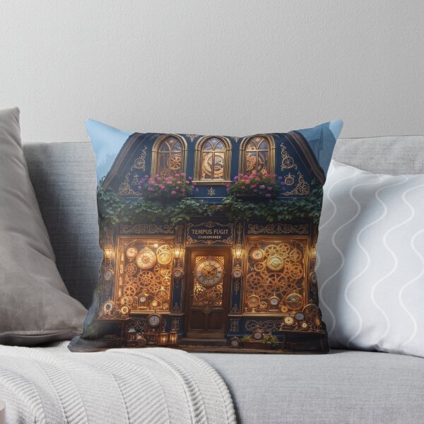 Item preview, The Clockmaker Sanctuary, Glowing Mystical Workshop Alley designed and sold by BlareBlare.