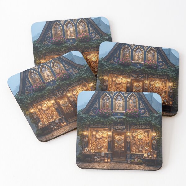 Item preview, The Clockmaker Sanctuary, Glowing Mystical Workshop Alley designed and sold by BlareBlare.