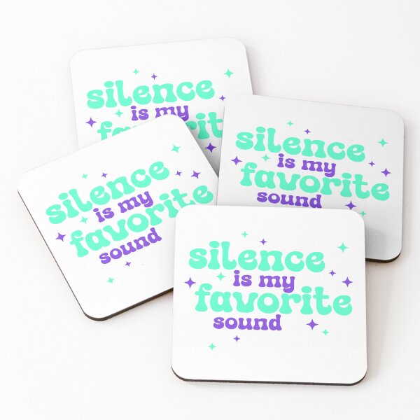 Item preview, Funny Tinnitus Shirt Silence Is My Faforite Sound Mint Purple Retro Font Chronic Illness Humor Mental Health Sarcasm Spoonie Life designed and sold by RealLifeMerchies.