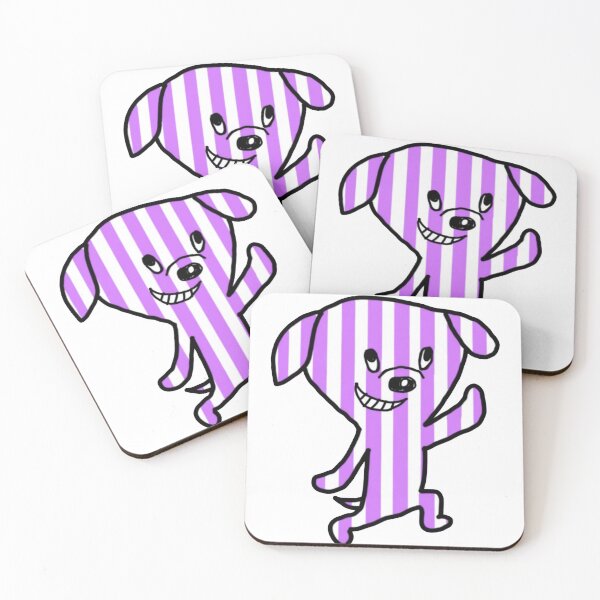 Item preview, Happy Purple Striped Pup - Cute designed and sold by NAPIPIPIarts.