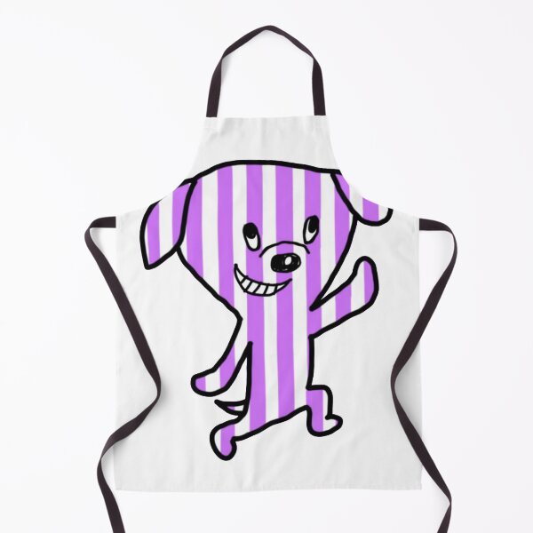 Aperçu de l'œuvre Happy Purple Striped Pup - Cute créée et vendue par NAPIPIPIarts.