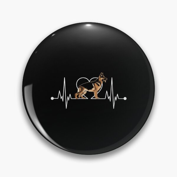 Item preview, German Shepherd Heartbeat Dog Lover Pet Owner designed and sold by PopStars1993.