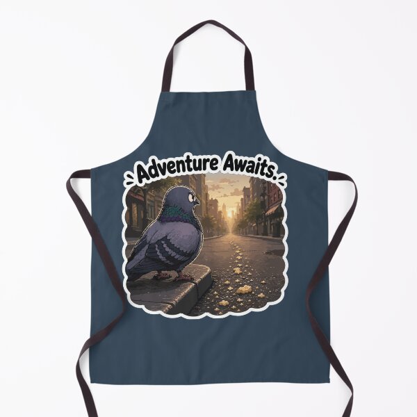 Item preview, Adventure Awaits Funny Pigeon Journey Cartoon Sticker designed and sold by SimplePoDesign.