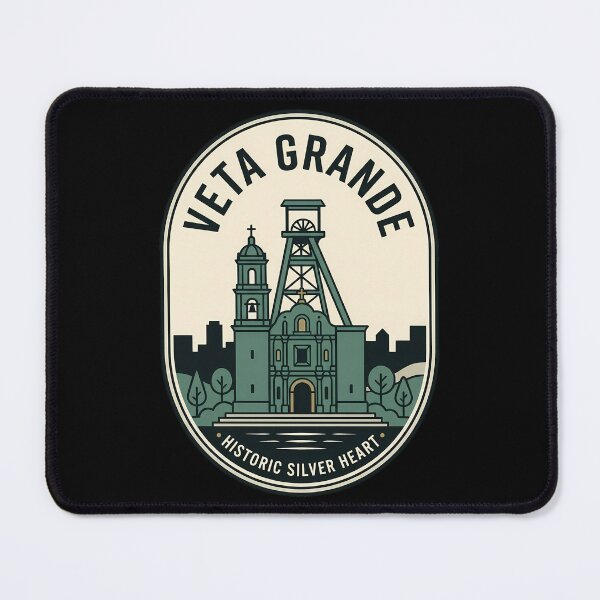 Item preview, Veta Grande Historic Silver Heart Vintage Travel Emblem designed and sold by k3rstman1.