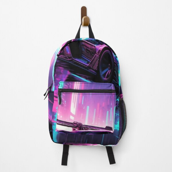Item preview, Neon Velocity Hypercar | Cyberpunk Synthwave Racing Car Art designed and sold by Nexus Space.