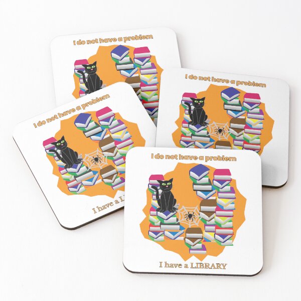 Item preview, Funny Black Cat & Books Design for Book Lovers designed and sold by DesignsbyDustin.