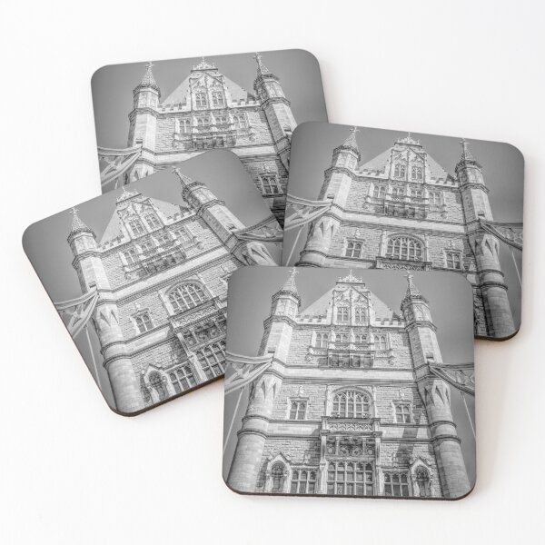 Item preview, London, UK - Tower Bridge Architectural Marvel in Black and White designed and sold by jrtwynam.
