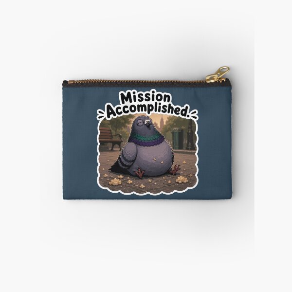 Item preview, Mission Accomplished Funny Pigeon Cartoon Sticker designed and sold by SimplePoDesign.