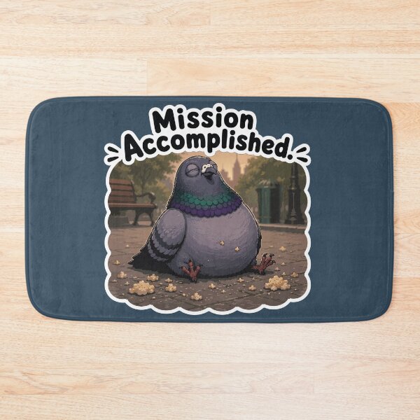 Item preview, Mission Accomplished Funny Pigeon Cartoon Sticker designed and sold by SimplePoDesign.