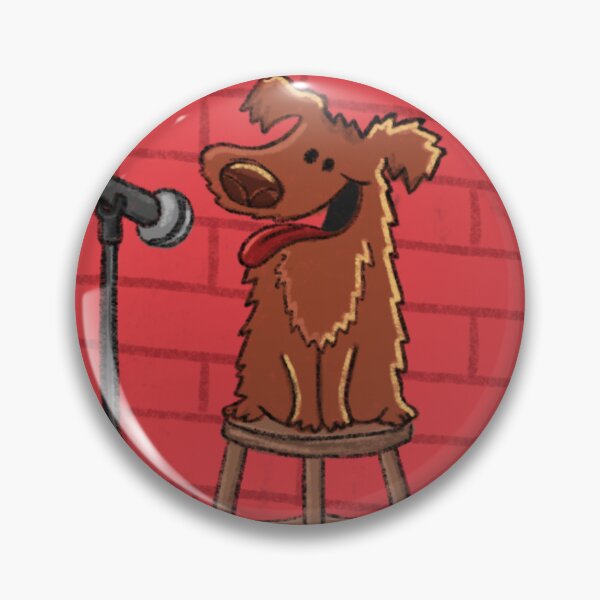 Item preview, Dog doing stand at comedy at an open mic night. designed and sold by BluluStudio.