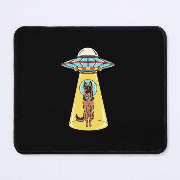 Item preview, German Shepherd UFO Abduction Alien Dog Spaceship designed and sold by PopStars1993.