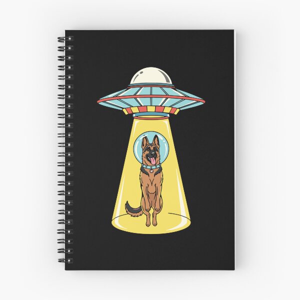 Item preview, German Shepherd UFO Abduction Alien Dog Spaceship designed and sold by PopStars1993.
