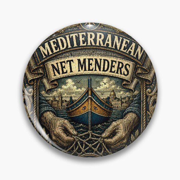 Item preview, Mediterranean Net Menders Malta Maritime Fleet designed and sold by RoyalOrderGallery.