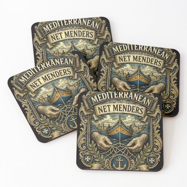 Item preview, Mediterranean Net Menders Malta Maritime Fleet designed and sold by RoyalOrderGallery.
