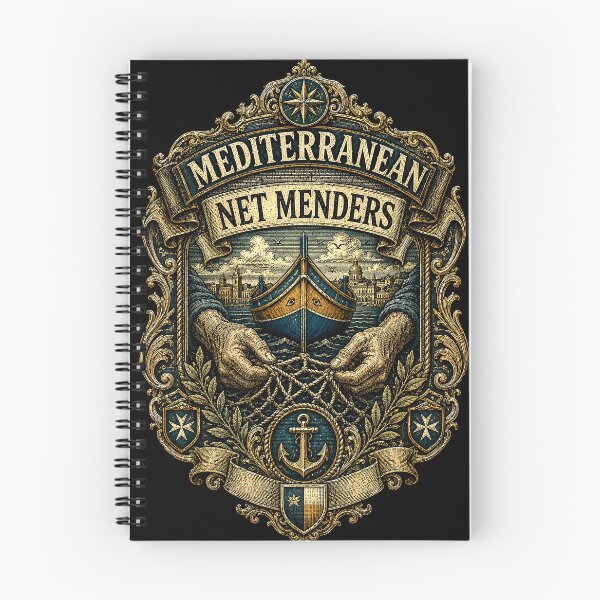 Item preview, Mediterranean Net Menders Malta Maritime Fleet designed and sold by RoyalOrderGallery.