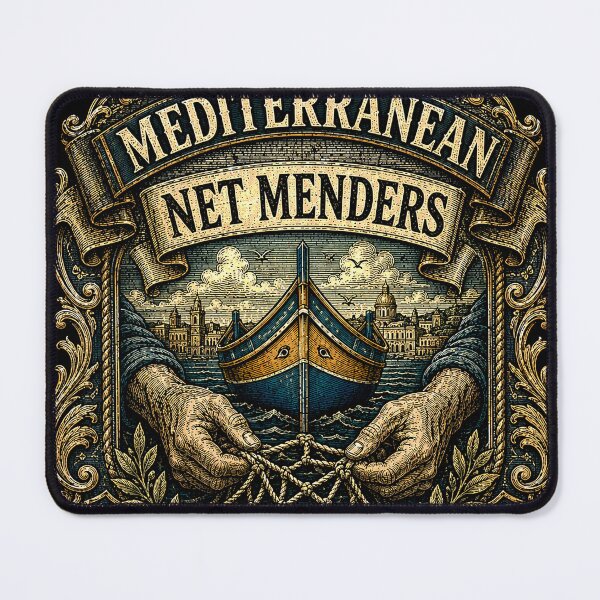 Item preview, Mediterranean Net Menders Malta Maritime Fleet designed and sold by RoyalOrderGallery.