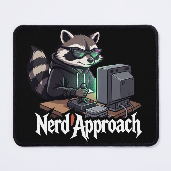 Item preview, Retro Gaming Raccoon, Cartridge Collector Purist designed and sold by NerdApproach.