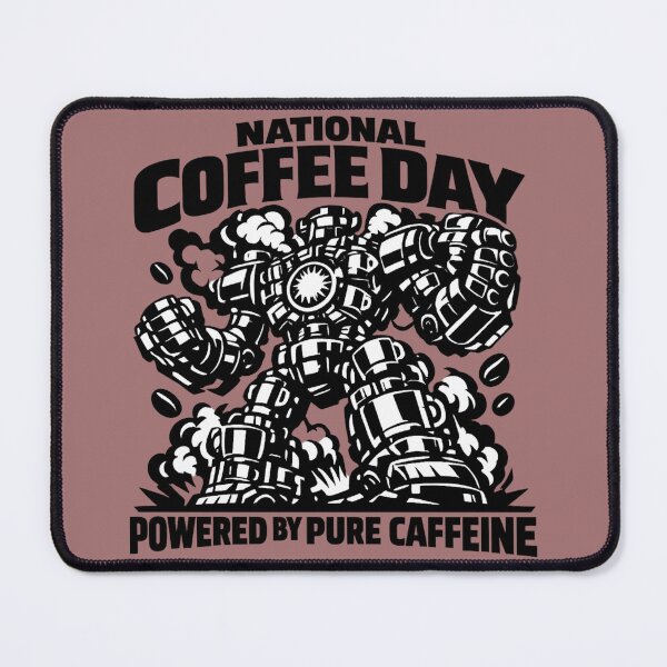 Item preview, Powered by Pure Caffeine National Coffee Day Robot Mugs designed and sold by irfanshikh.