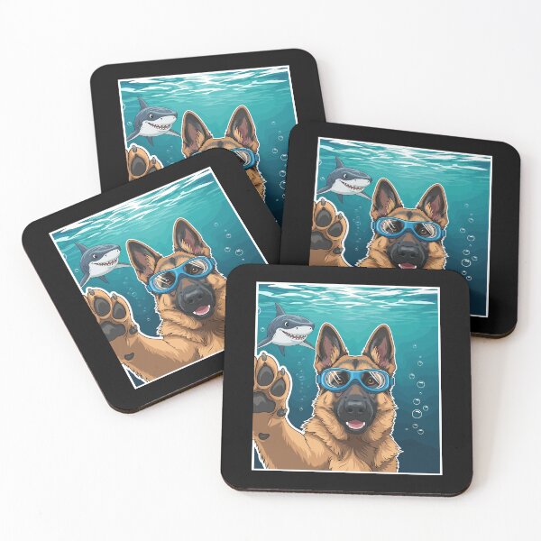 Item preview, German Shepherd Dog Underwater Diver Ocean Pet Lover designed and sold by PopStars1993.