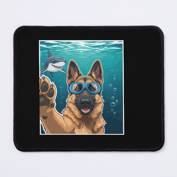 Item preview, German Shepherd Dog Underwater Diver Ocean Pet Lover designed and sold by PopStars1993.