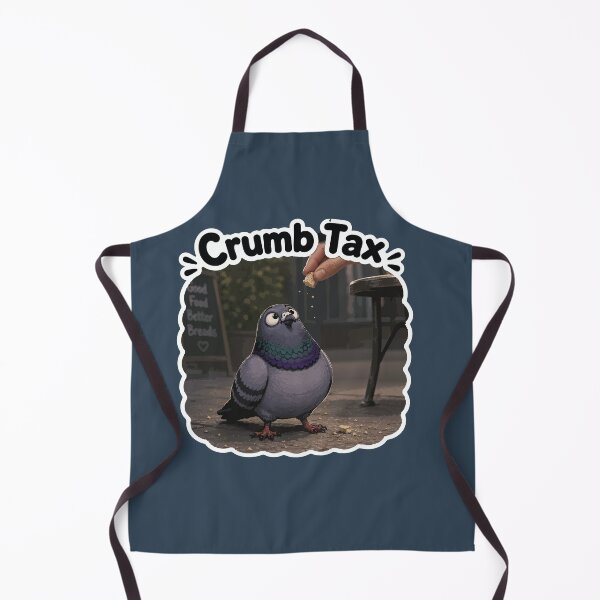 Item preview, Crumb Tax Funny Pigeon Cartoon Sticker designed and sold by SimplePoDesign.