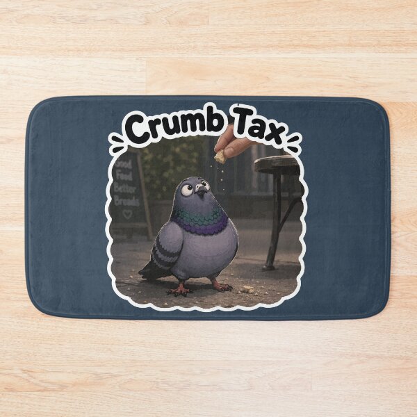 Item preview, Crumb Tax Funny Pigeon Cartoon Sticker designed and sold by SimplePoDesign.
