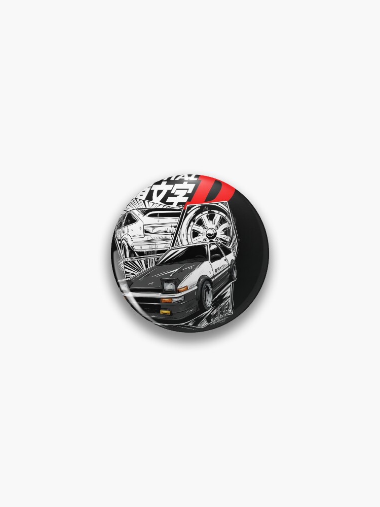 Thumbnail 1 of 3, Pin, Initial D designed and sold by Rivlowss.