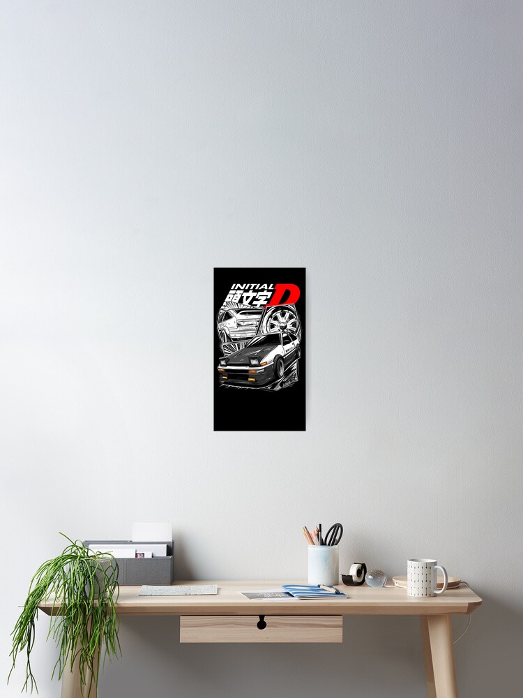Thumbnail 2 of 3, Poster, Initial D designed and sold by Rivlowss.