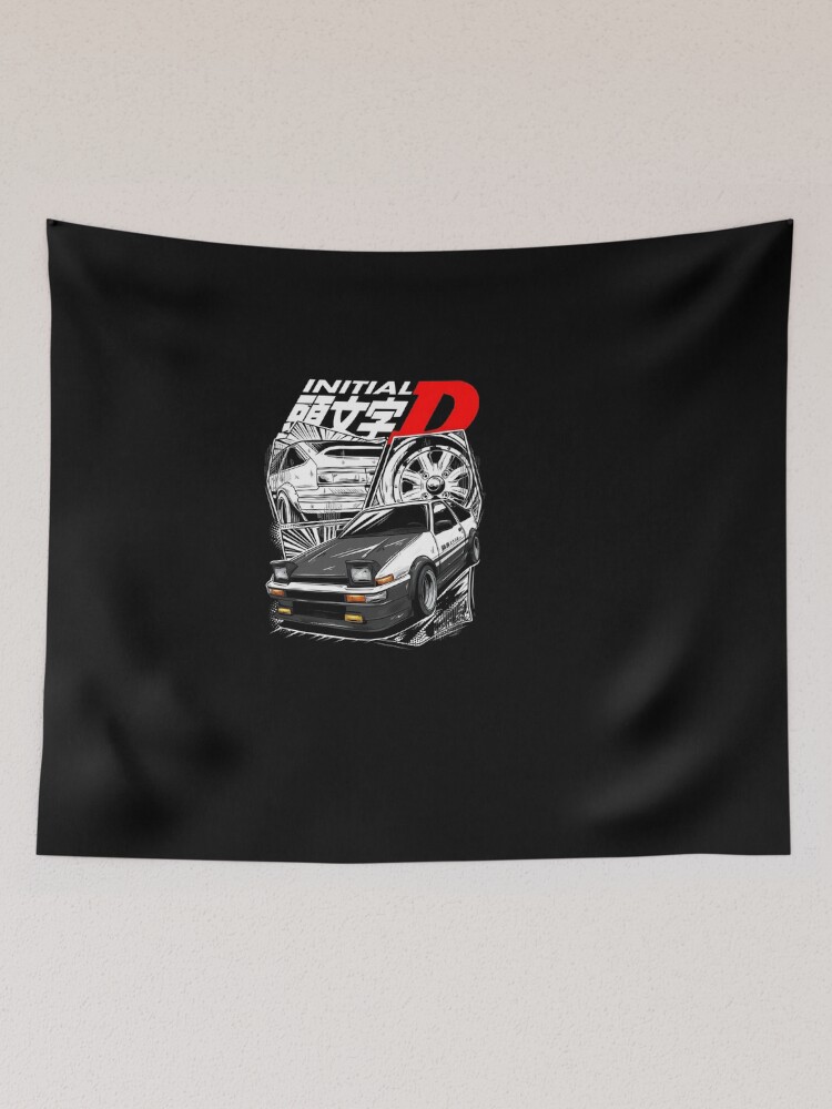 Thumbnail 2 of 3, Tapestry, Initial D designed and sold by Rivlowss.