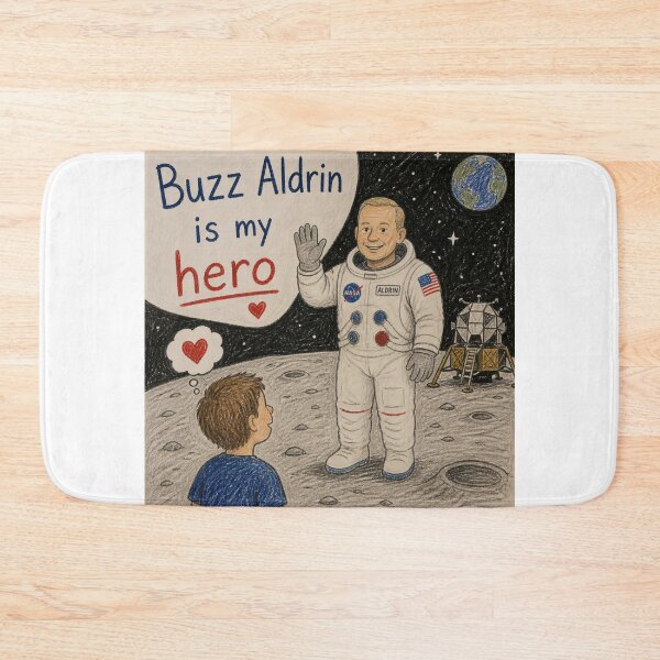 Item preview, Buzz Aldrin is my hero designed and sold by CinemaChronik.