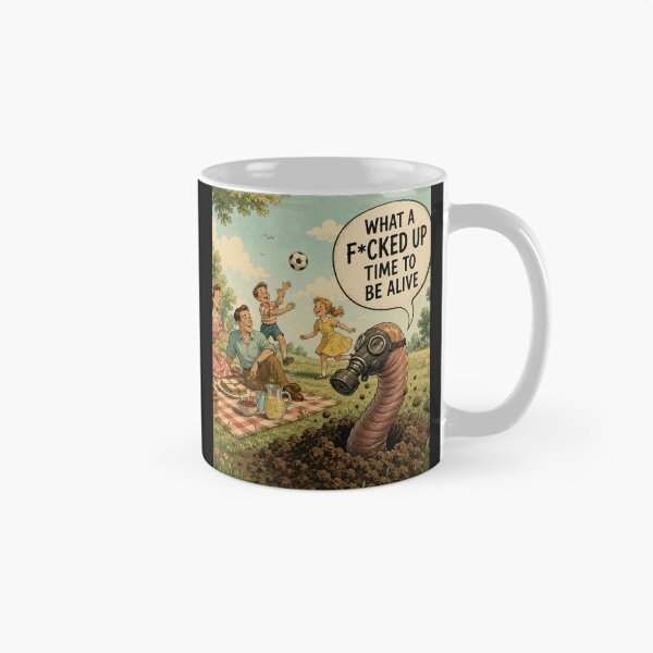 Item preview, What a Fucked Up Time to Be Alive Vintage Storybook Sarcasm designed and sold by Crystal-Tree.