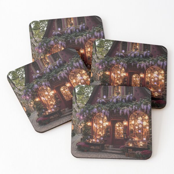 Item preview, The Magic Bookshop, Wisteria Draped Fairytale Storefront designed and sold by BlareBlare.