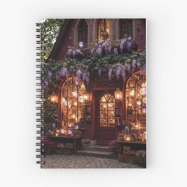 Item preview, The Magic Bookshop, Wisteria Draped Fairytale Storefront designed and sold by BlareBlare.