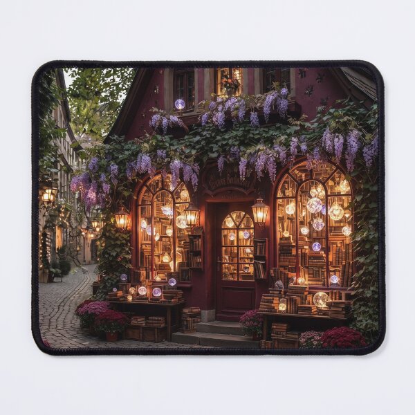 Item preview, The Magic Bookshop, Wisteria Draped Fairytale Storefront designed and sold by BlareBlare.